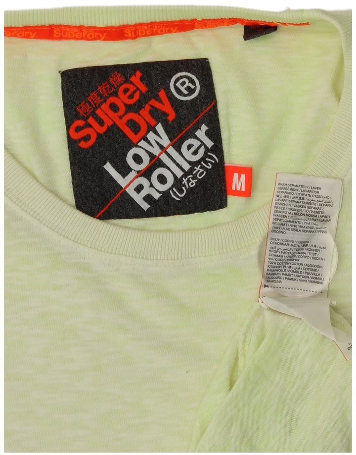 SUPERDRY Herre T-shirt Top Medium Grøn Flecked Bomuld