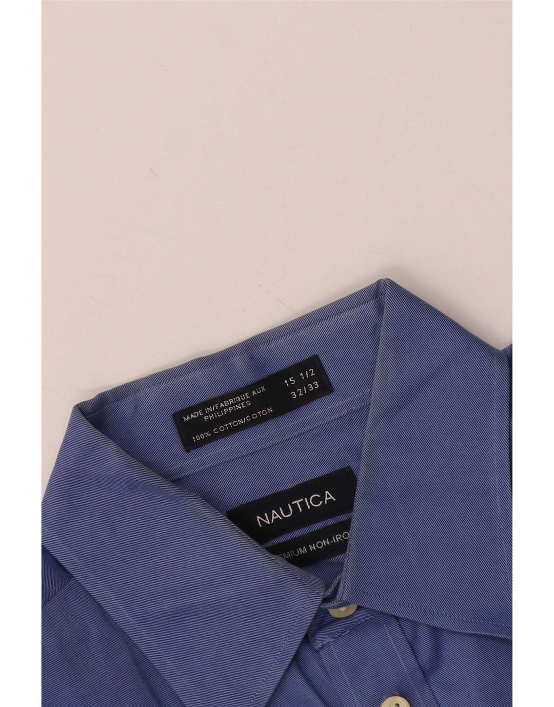Nautica Herreskjorte str. 15 1/2 Medium Blue Cotton