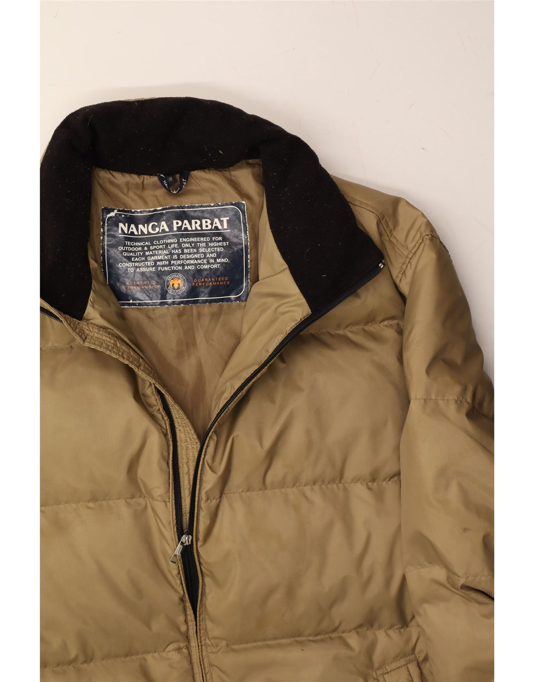 NANGAPARBAT Polstret herrejakke IT 58 4XL Beige Polyester