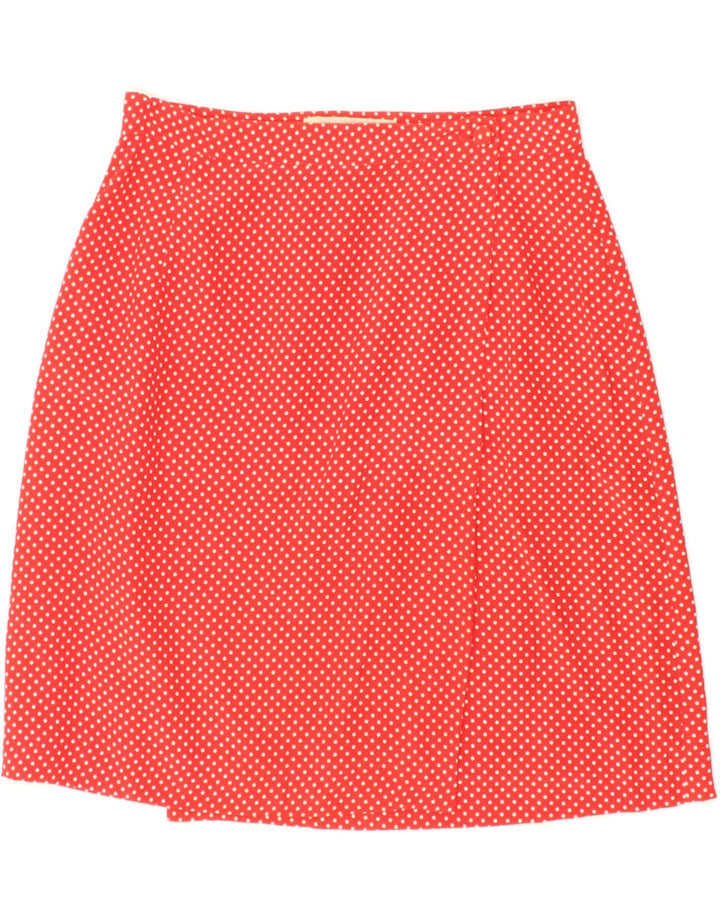 PRISMA Womens Wrap Skirt IT 44 Medium W28 Red Polka Dot Silk Vintage Prisma and Second-Hand Prisma from Messina Hembry 