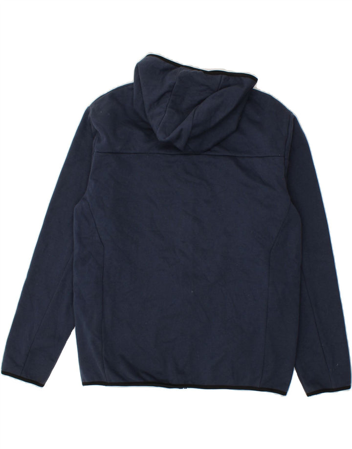 ELLESSE Womens Oversized Zip Hoodie Sweater UK 14 Medium Navy Blue Vintage Ellesse and Second-Hand Ellesse from Messina Hembry 