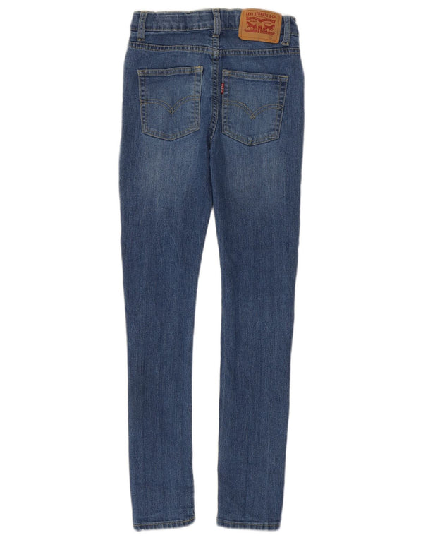 Levi's Boys Super Skinny Jeans 11-12 år W24 L27 Blå Bomuld