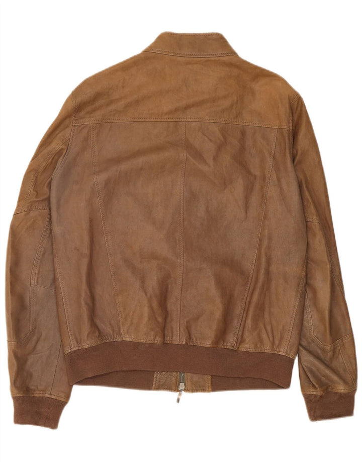 Jeckerson Herre Læderjakke UK 42 XL Brun