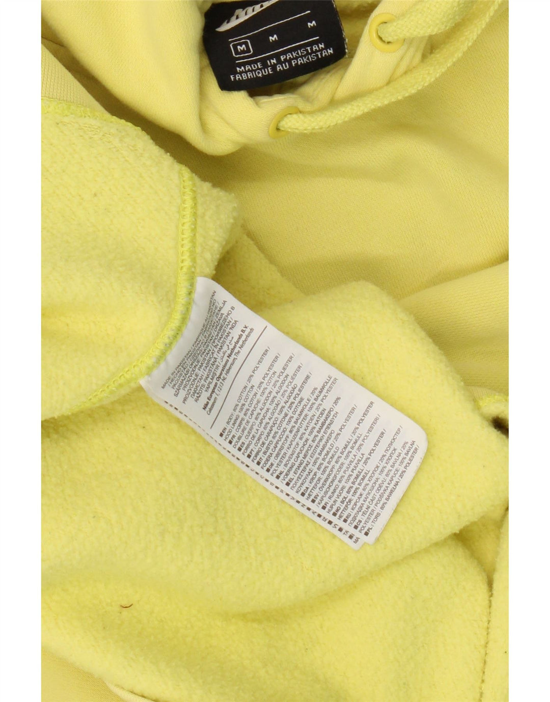 Nike Herre hættetrøje Jumper Medium Gul Bomuld