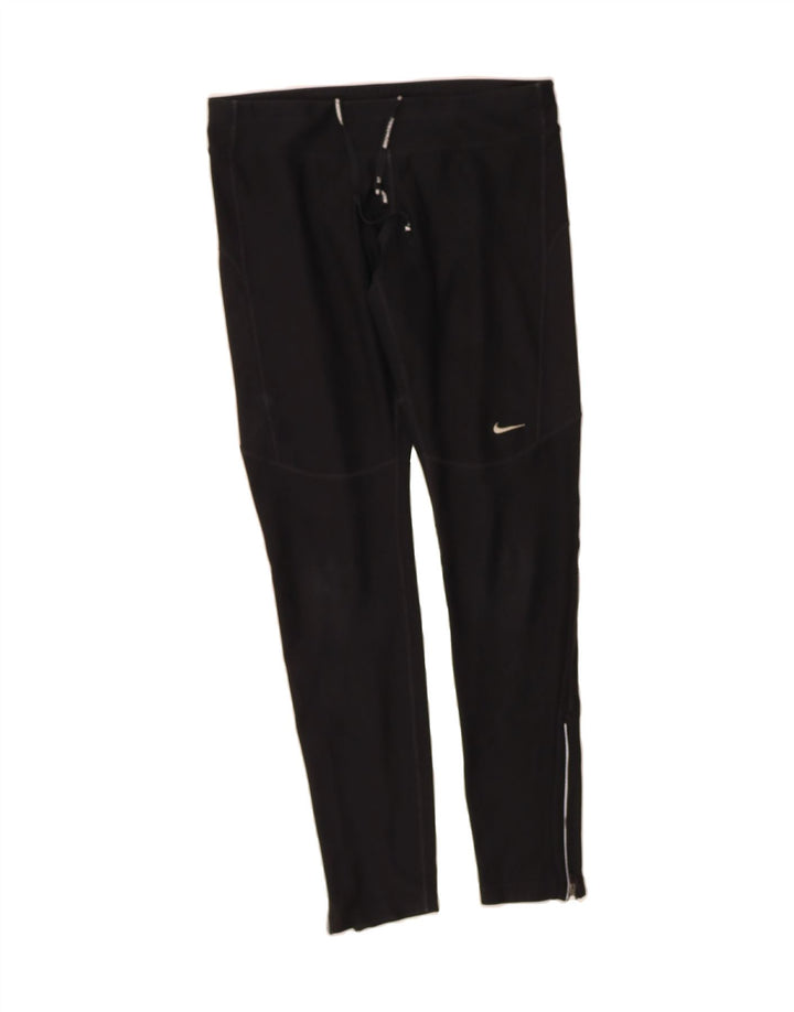 NIKE Womens Dri Fit Tracksuit Trousers UK 14 Medium  Black Polyester Vintage Nike and Second-Hand Nike from Messina Hembry 