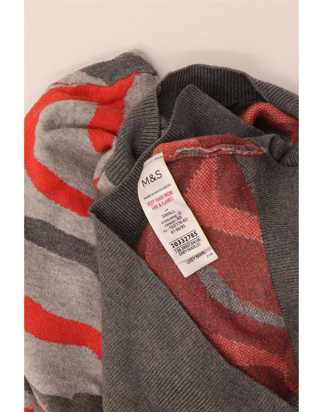 Marks & Spencer Dame Turtle Neck Jumper Sweater UK 10 Small Grey