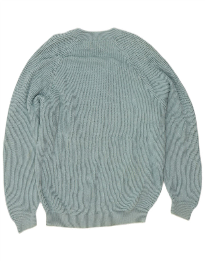 Stefanel Dame V-hals sweater UK 16 Large Blue