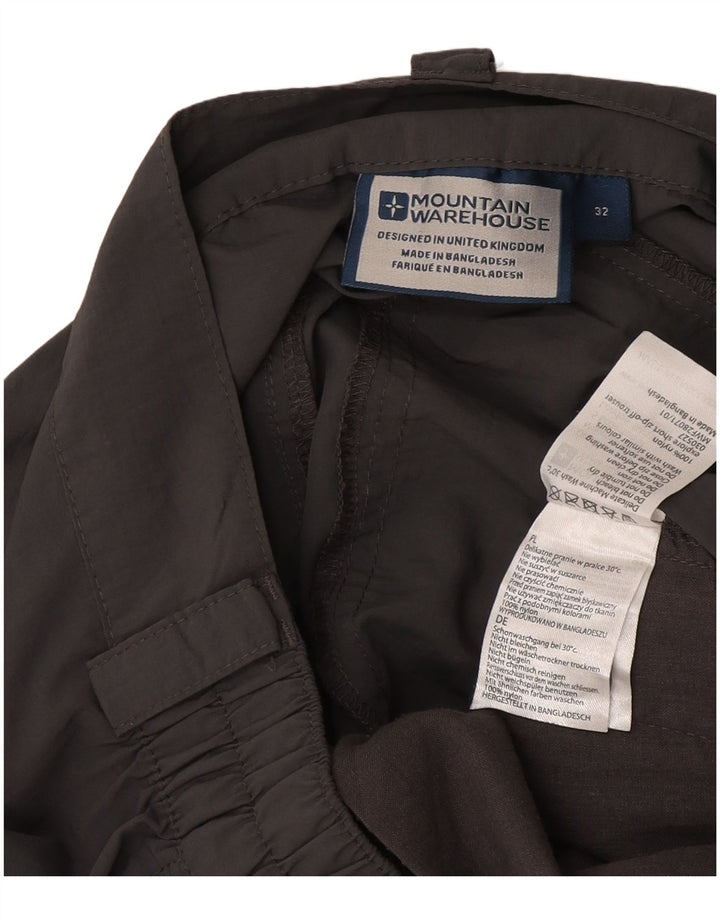 Mountain Warehouse Dame Straight Cargo Bukser W32 L31 Grå Nylon