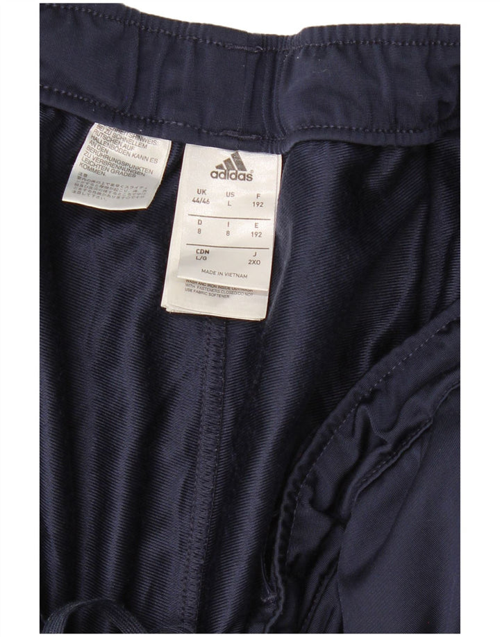 ADIDAS Træningsdragt til mænd Joggers UK 44/46 Large W36 L32 Navy Blue