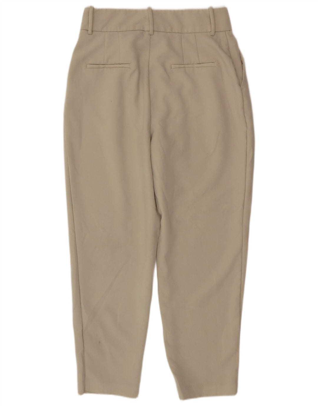 Zara koniske jakkesæt til kvinder store W30 L26 beige polyester