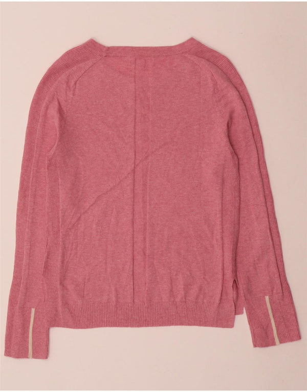 White Stuff Womens Boat Neck Jumper Sweater UK 8 Small Pink Bomuld
