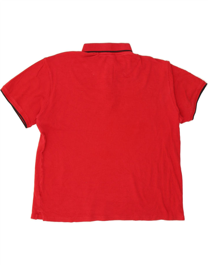 DKNY Mens Polo Shirt Large Red Cotton Vintage Dkny and Second-Hand Dkny from Messina Hembry 