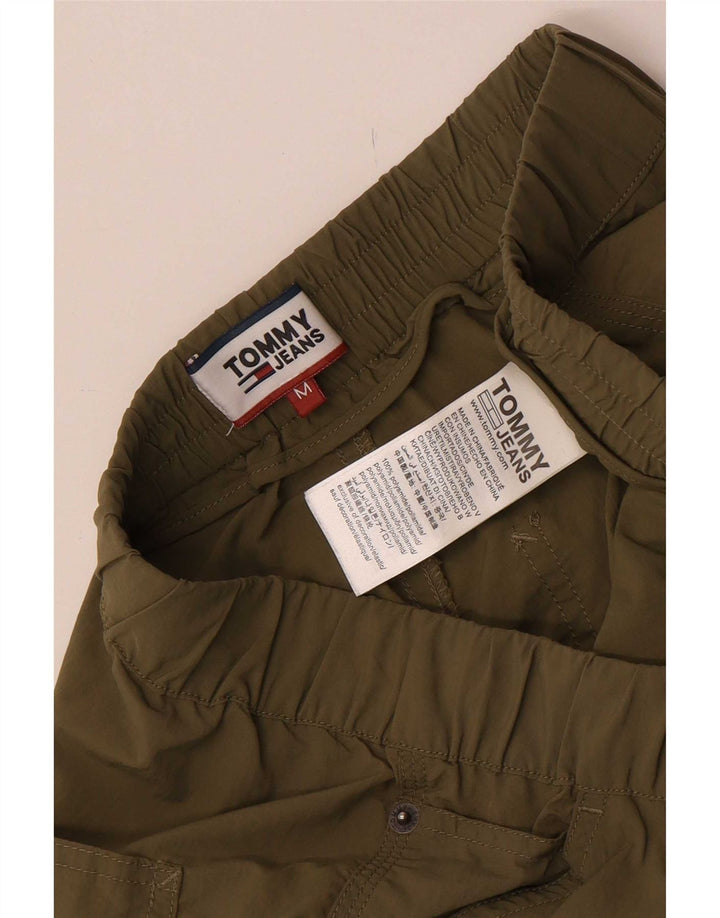 Tommy Hilfiger Herre Slim Cropped Trousers Medium W30 L26 Khaki Polyester