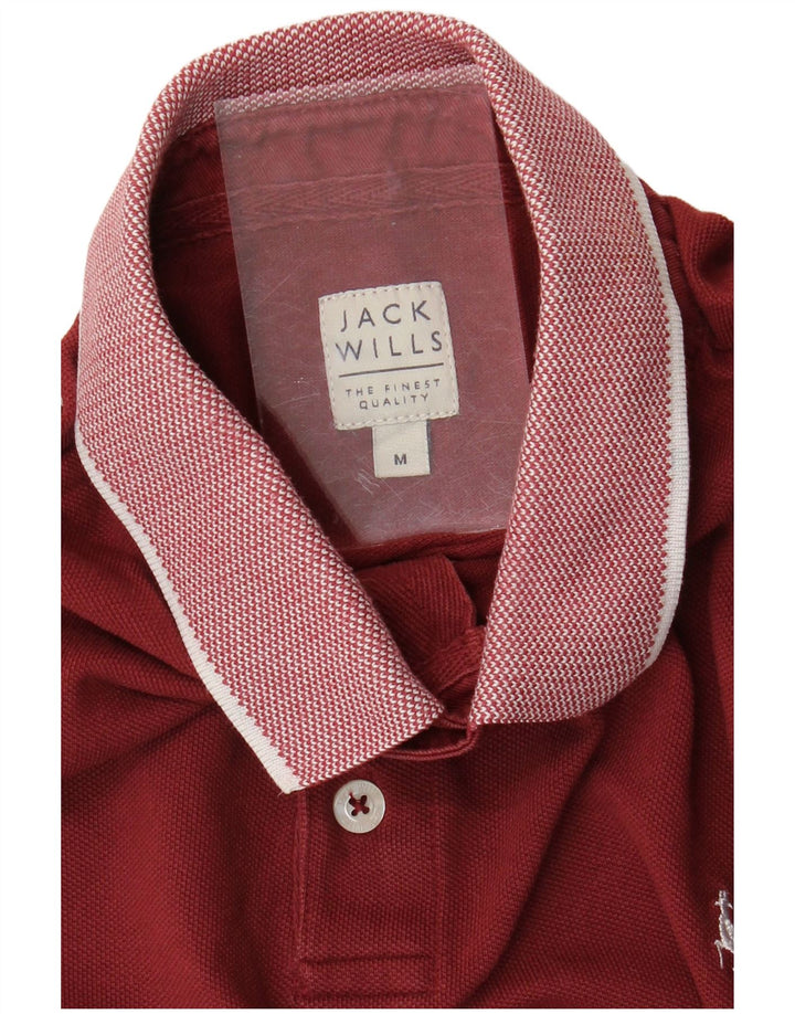 JACK WILLS Rugby poloshirt til mænd Medium Burgundy