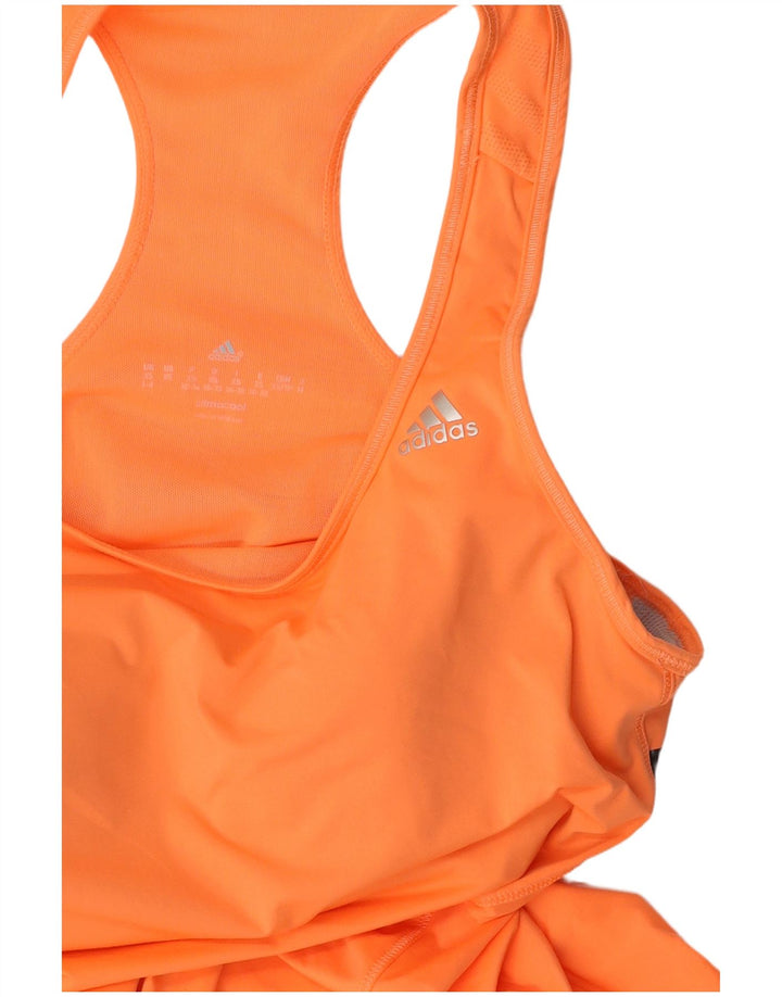ADIDAS Dame Climacool Vest Top UK 4/6 XS Orange