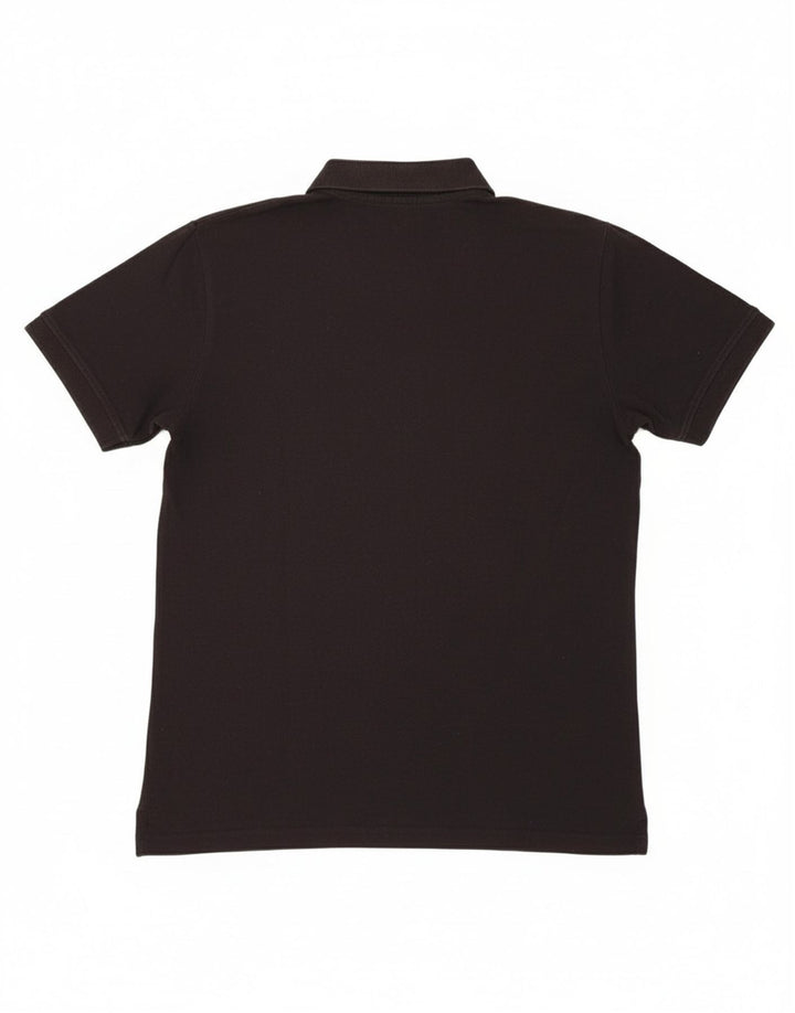 KAPPA Mens Polo Shirt Medium Black Cotton
