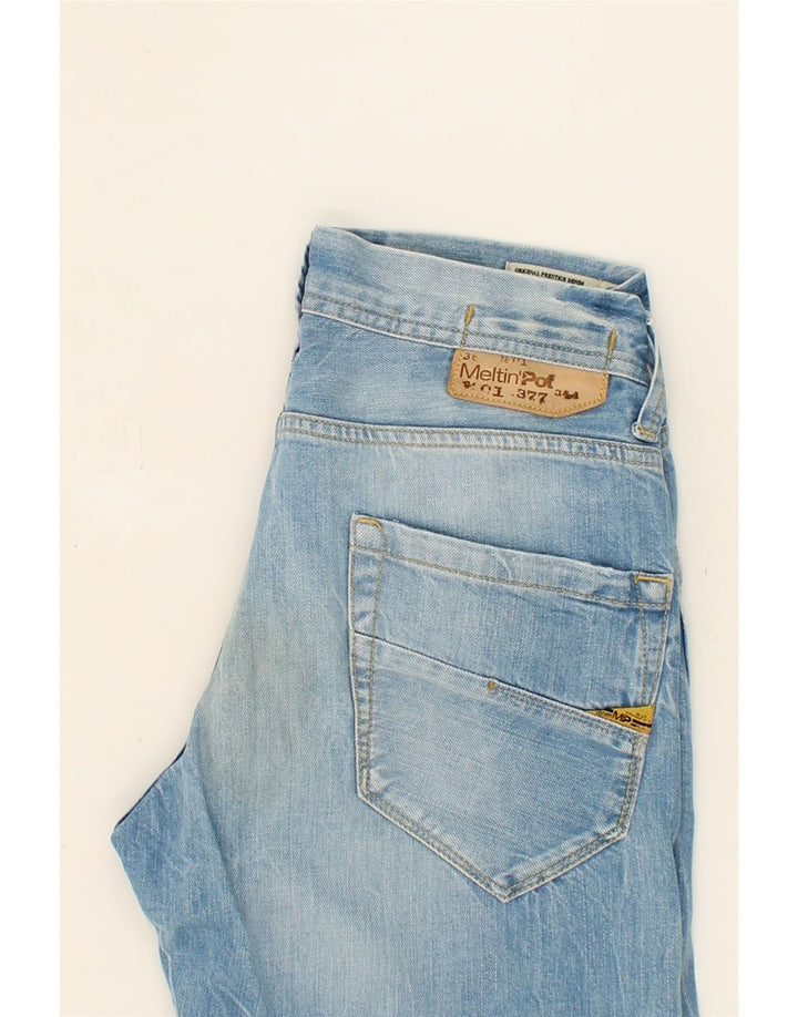 MELTIN' POT Mens Denim Shorts W30 Medium  Blue Cotton Vintage Meltin' Pot and Second-Hand Meltin' Pot from Messina Hembry 