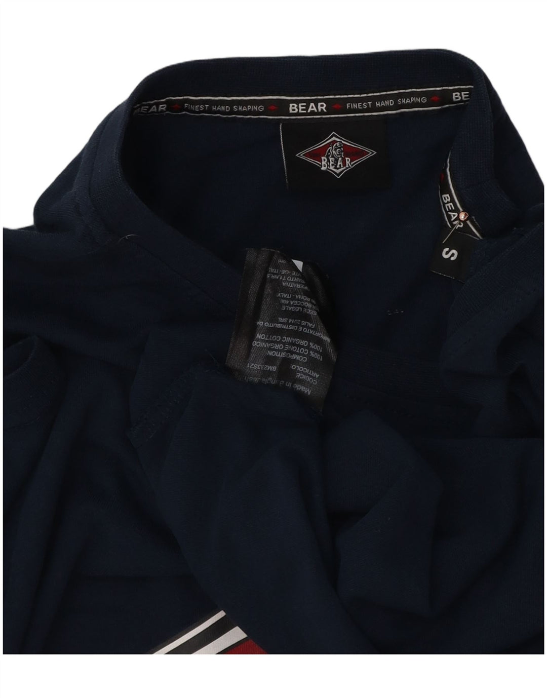 Bear Herre grafisk T-shirt Top Lille marineblå bomuld