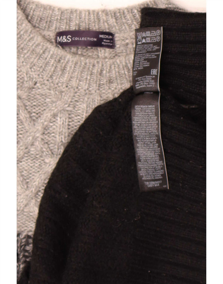 Marks & Spencer Dame sweater med rund hals DK 14 mellemgrå