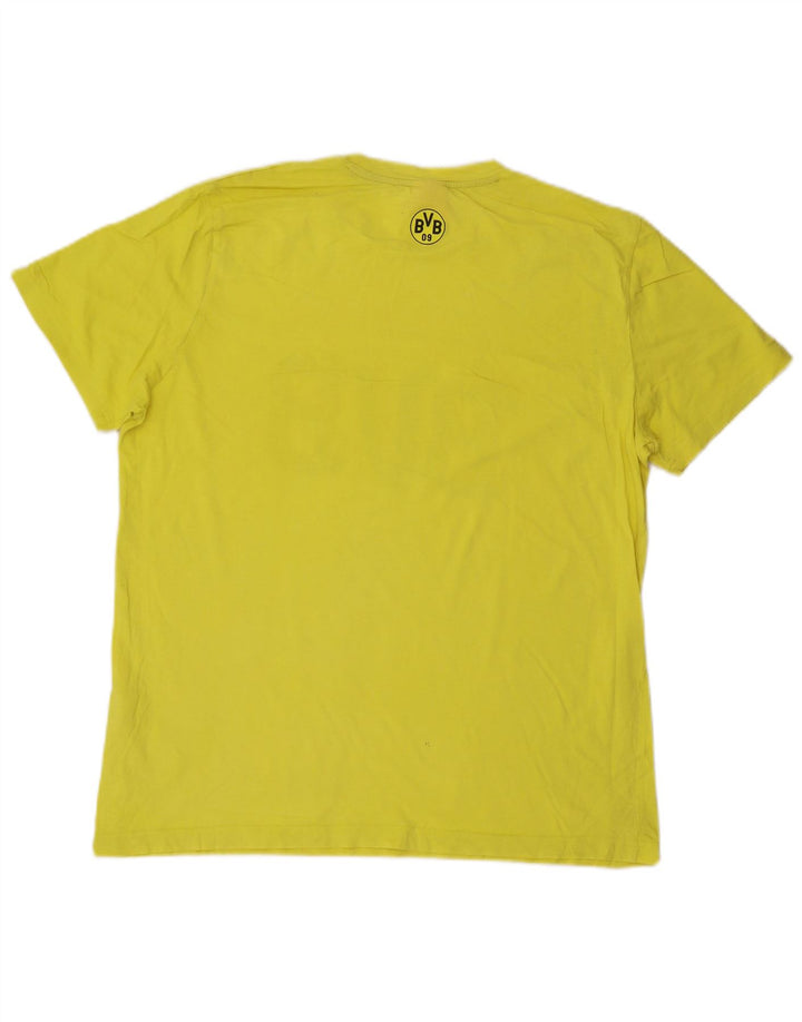 PUMA Mens Graphic T-Shirt Top XL Yellow