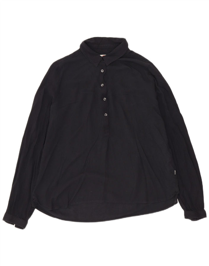 LEVI'S Dame Oversized Pullover Shirt UK 10 Small Black