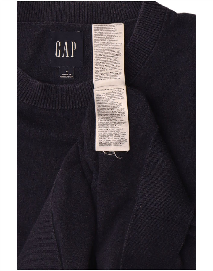 Gap Herre Crew Neck Jumper Sweater Medium Navy Blue Bomuld
