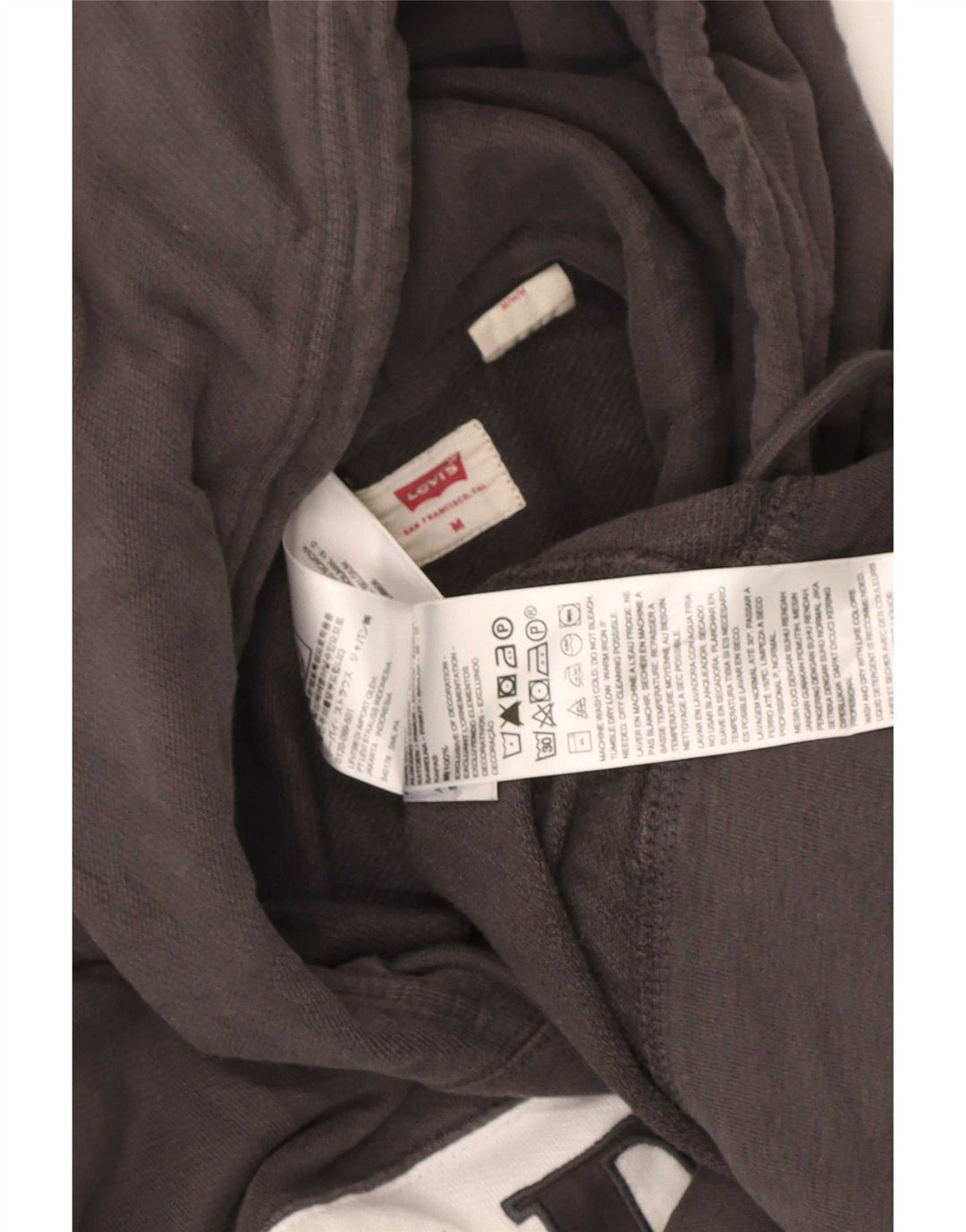 Levi's Grafisk hættetrøje til mænd mellemgrå Colourblock Bomuld