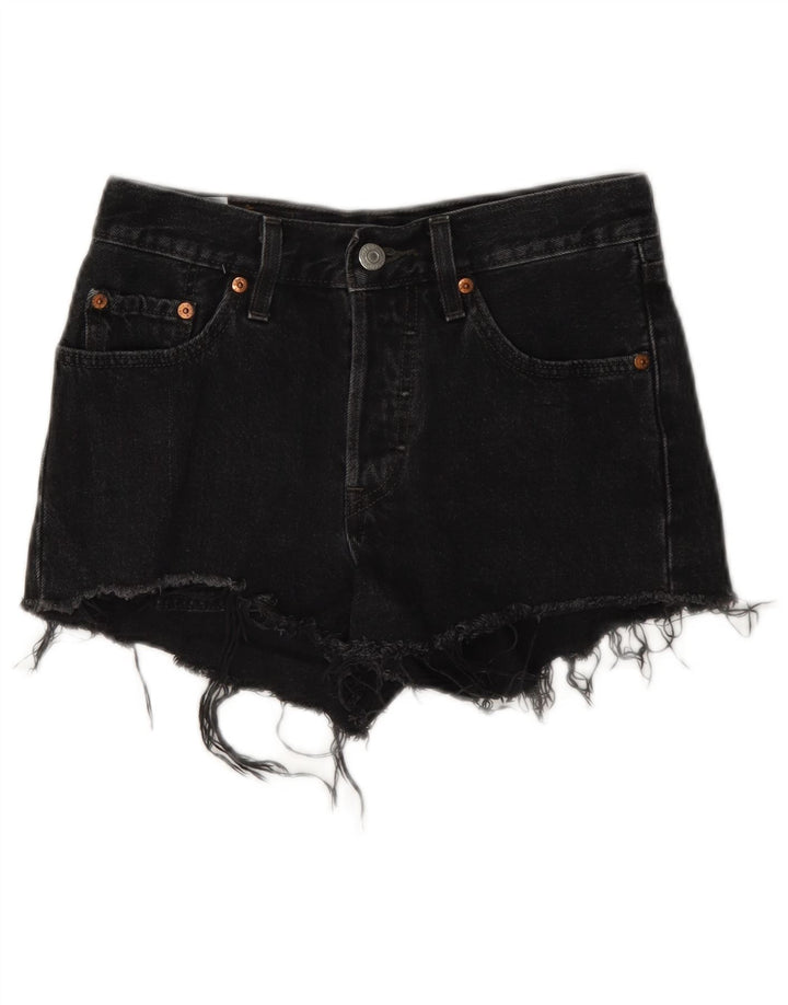 Levi's Womens 501 denimshorts W24 XS Grå bomuld
