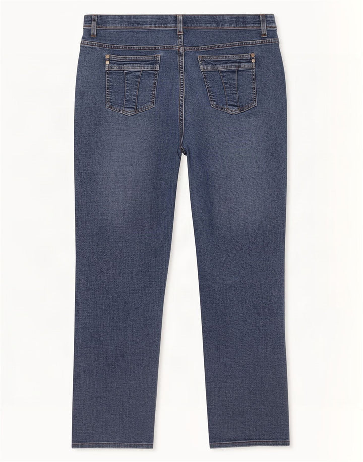 Lee Dame Stretch Straight Jeans W38 L29 Blå Bomuld