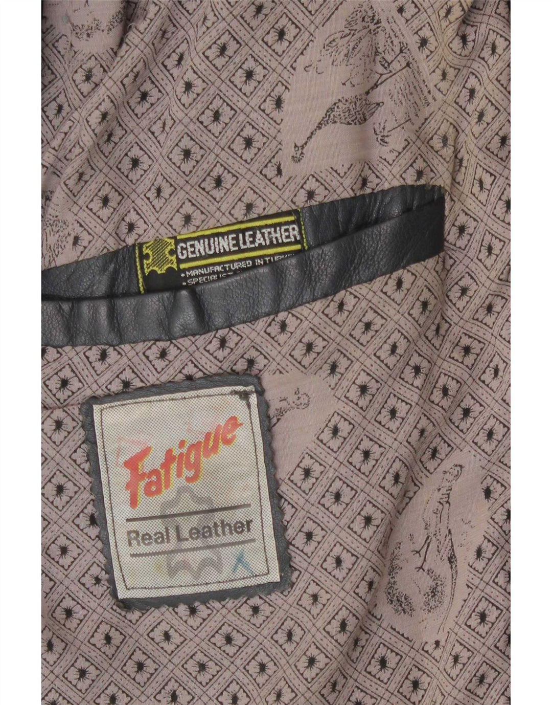 Fatigue Herre Læderjakke UK 42 XL Grå
