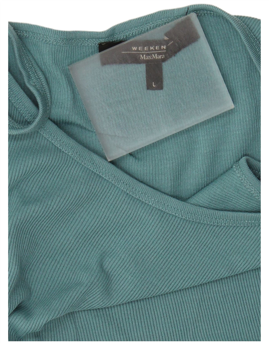 Max Mara Dame Weekend Crop Cami Top UK 14 Large Blue