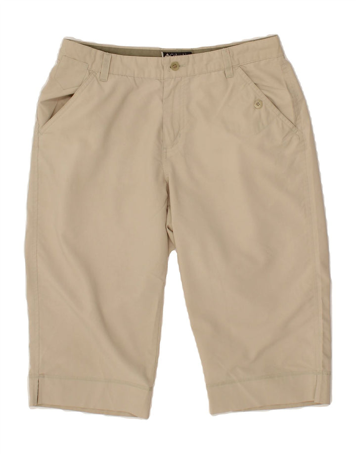 COLUMBIA Womens Chino Shorts US 10 Large W32 Beige Polyester Vintage Columbia and Second-Hand Columbia from Messina Hembry 