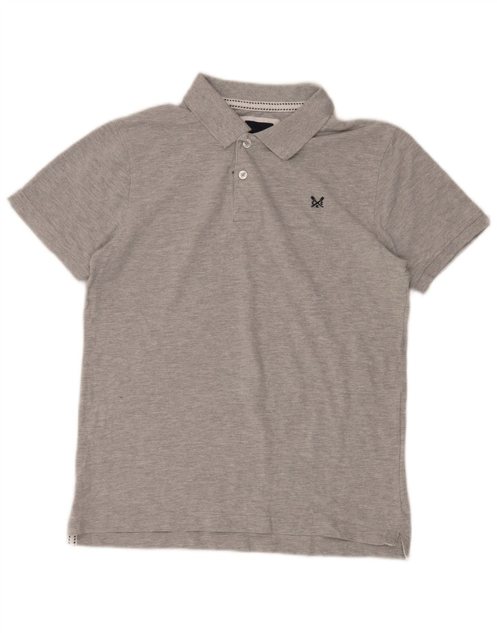Besætningstøj Herre poloshirt Medium grå bomuld