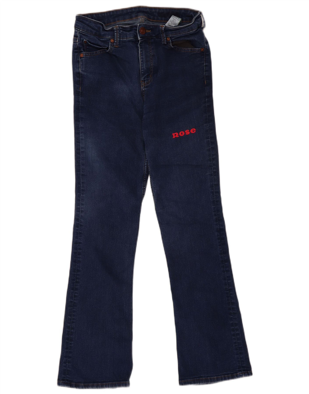Marks & Spencer Dame Rose Bootcut Jeans UK 12 Medium W32 L29 Blå Bomuld