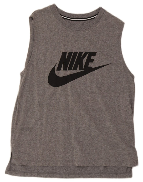 Nike Herre grafisk vest Top Medium Grey Flecked Bomuld