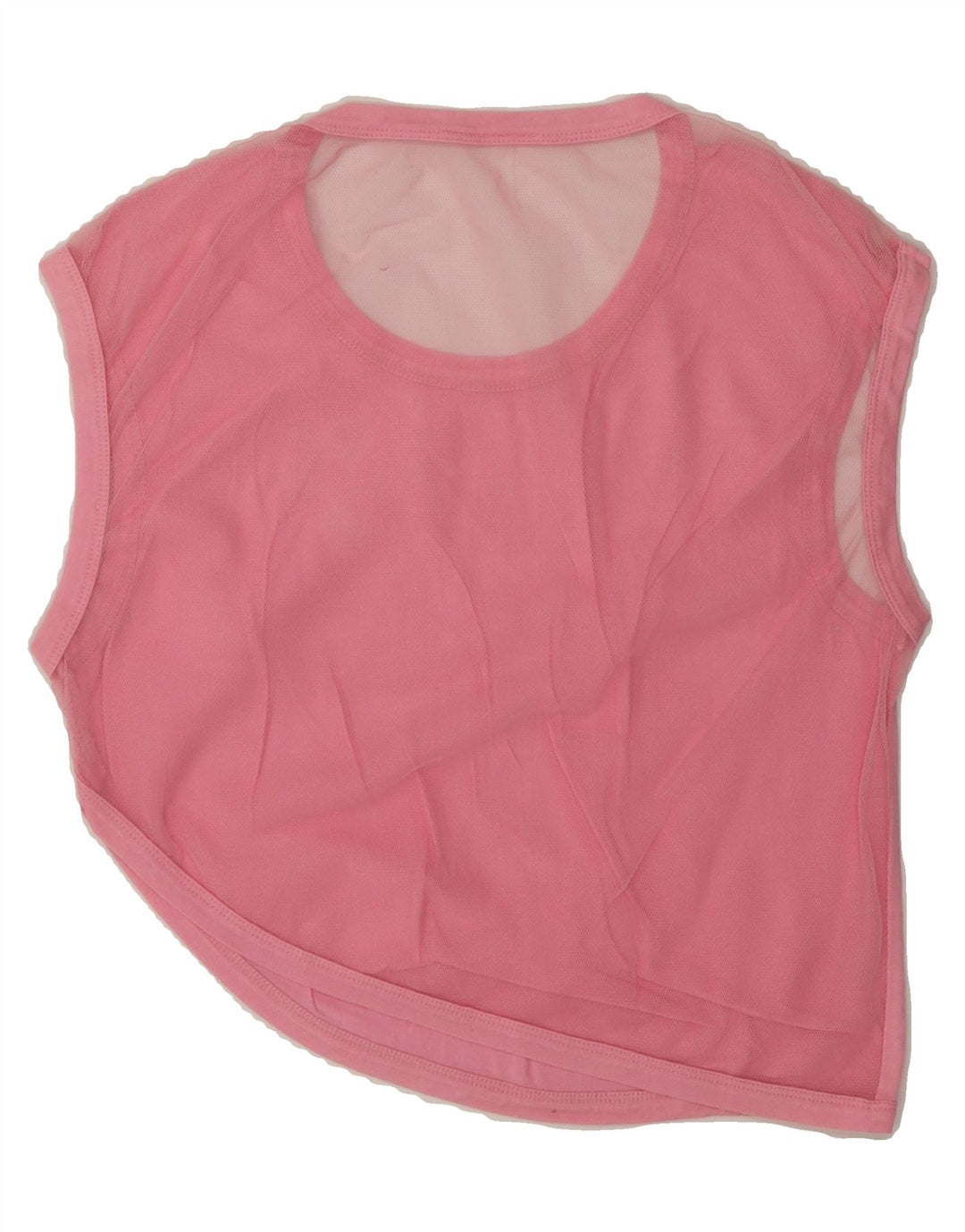 VINTAGE Womens Crop Sleeveless Blouse Top UK 8 Small Pink Vintage Vintage and Second-Hand Vintage from Messina Hembry 