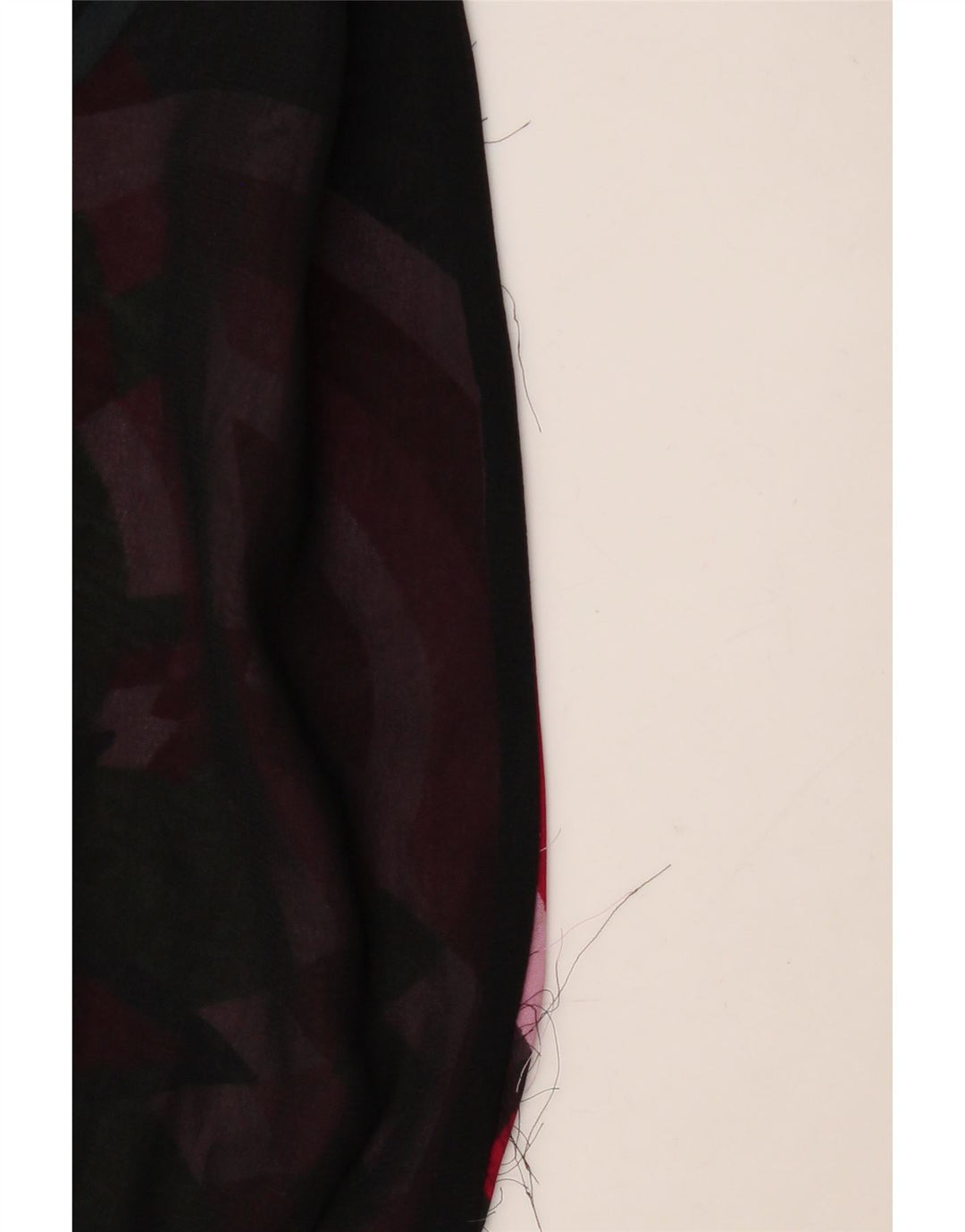 DESIGUAL Dame Langærmet Bluse Top UK 18 XL Sort Geometrisk Polyester