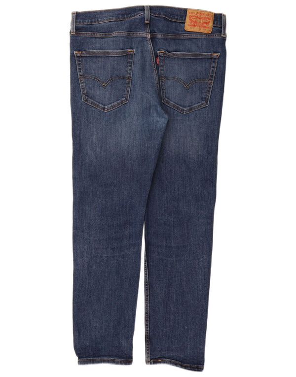 Levi's Herre 502 tilspidsede jeans W36 L30 Marineblå bomuld