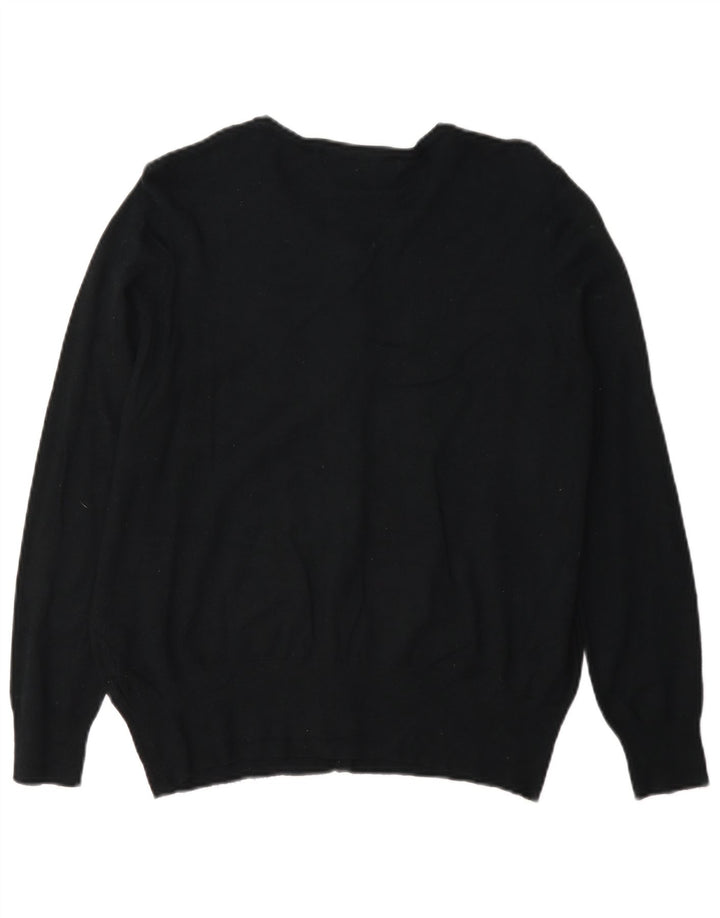 Marks & Spencer Dame Cardigan Sweater UK 16 Large Black Viscose