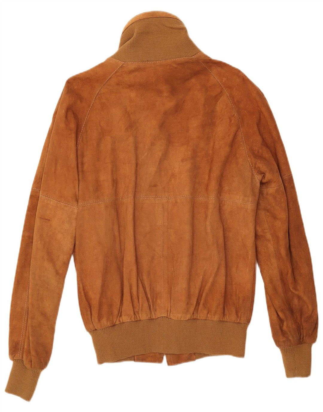 VINTAGE Herre ruskind bomberjakke IT 50 Stort beige læder