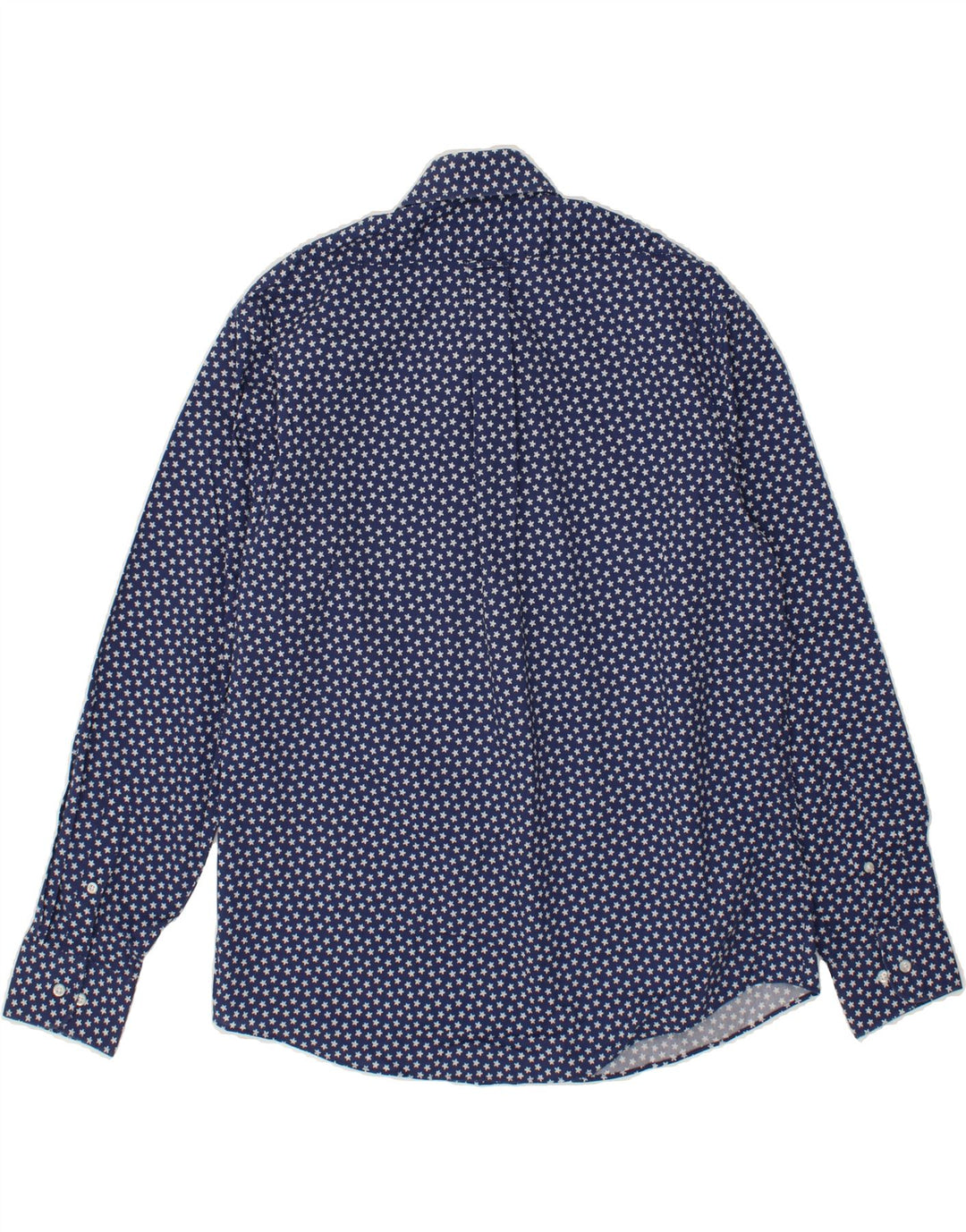 IZOD Mens Abstract Pattern Slim Fit Shirt Size 16 1/2 Large Navy Blue Vintage Izod and Second-Hand Izod from Messina Hembry 