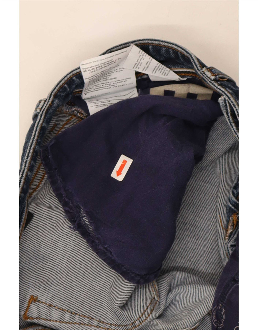 Hugo Boss Straight Jeans til mænd W33 L30 Blå Bomuld