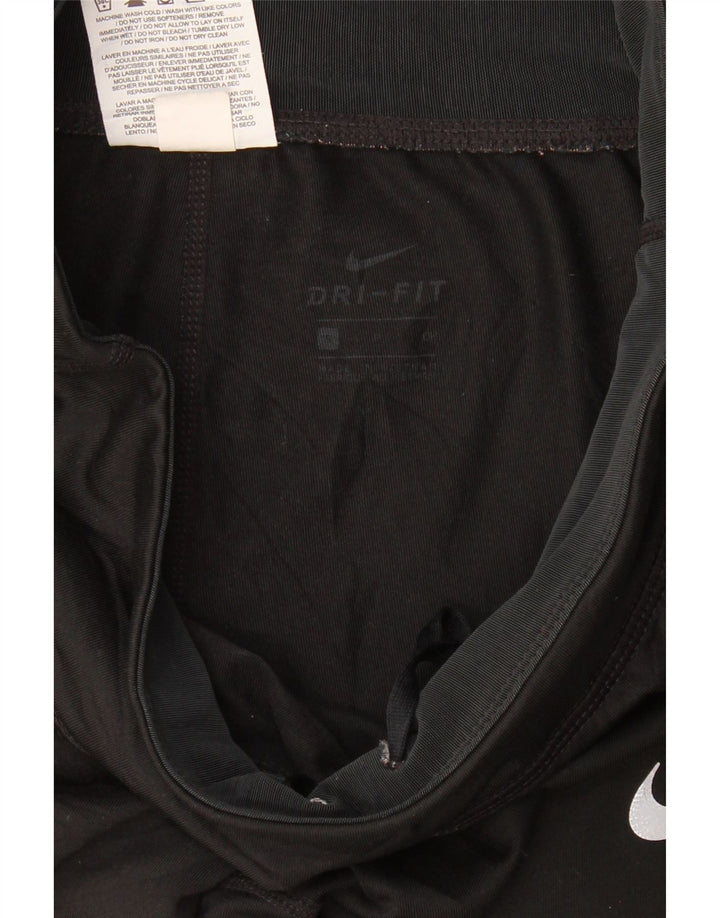 NIKE Womens Dri Fit Capri Leggings UK 8 Small  Black Polyester Vintage Nike and Second-Hand Nike from Messina Hembry 
