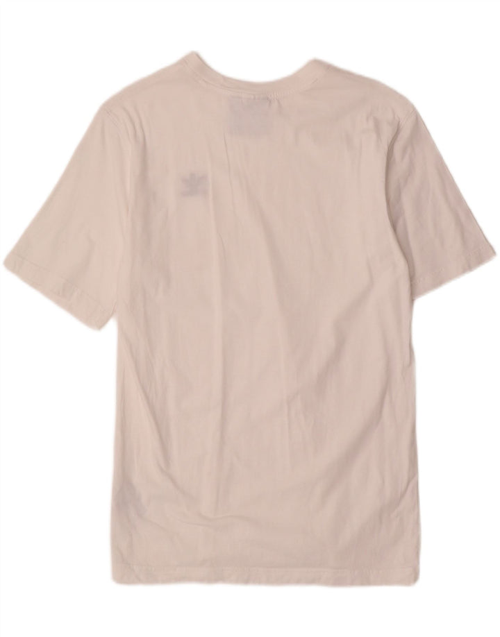 Adidas herre T-shirt top lille hvid bomuld