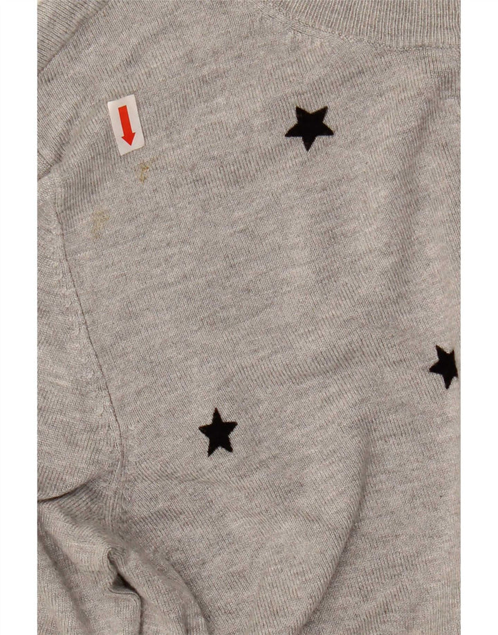 Marks & Spencer Dame Crop Cardigan Sweater UK 10 Small Grey