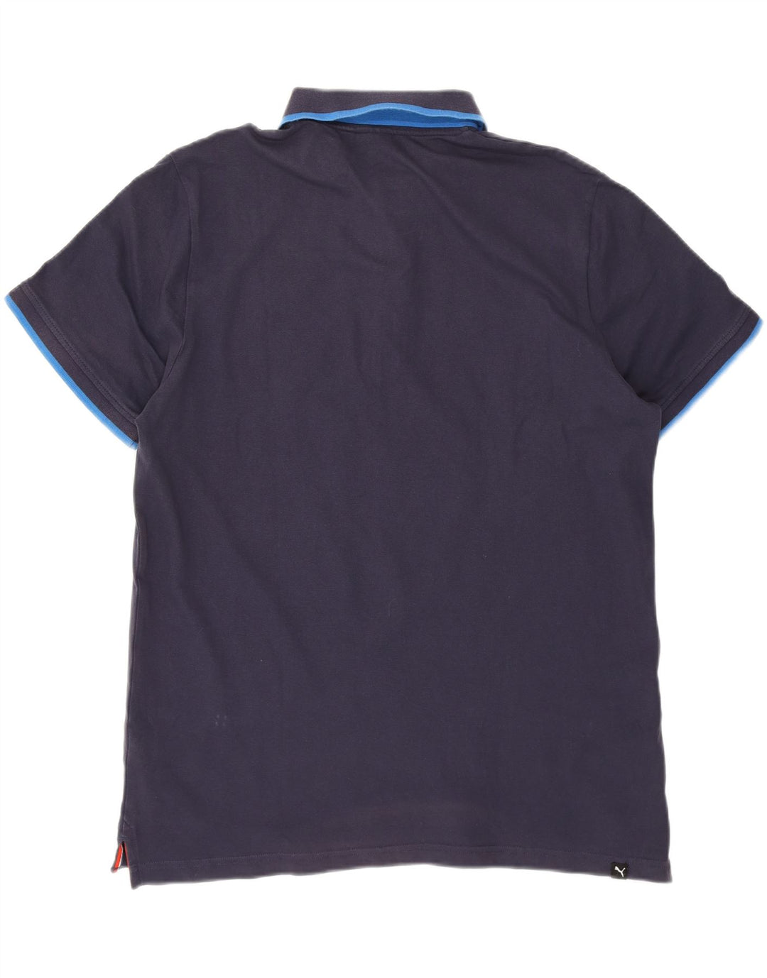 PUMA Mens Polo Shirt XL Navy Blue Cotton Vintage Puma and Second-Hand Puma from Messina Hembry 
