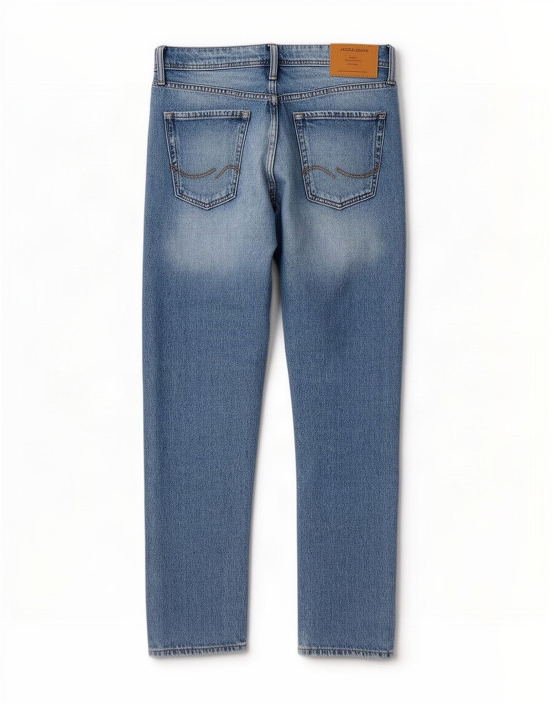 Jack & Jones Herre Chris Straight Jeans W30 L32 Blå Bomuld