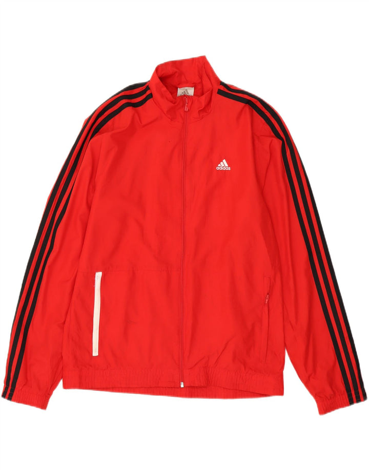 Adidas Herre grafisk træningsdragt Top jakke Lille rød polyester
