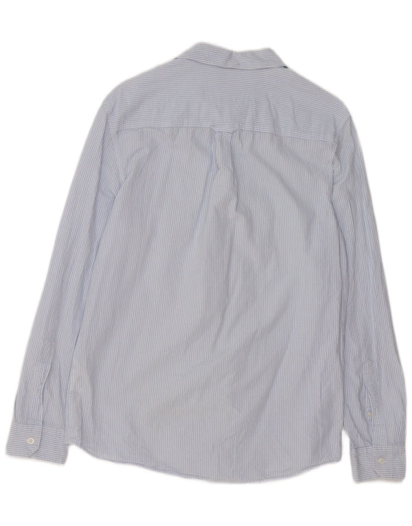 Jack Wills Mens Classic Fit Shirt Medium Blue Pinstripe Cotton