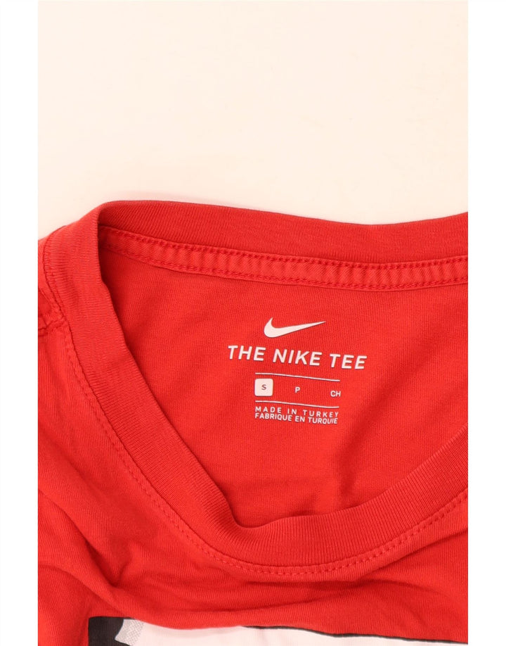 Nike grafisk t-shirt top til mænd, lille rød bomuld